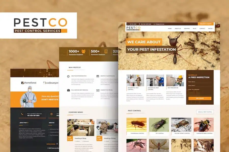 Pestico – Pest Control Services HTML Template