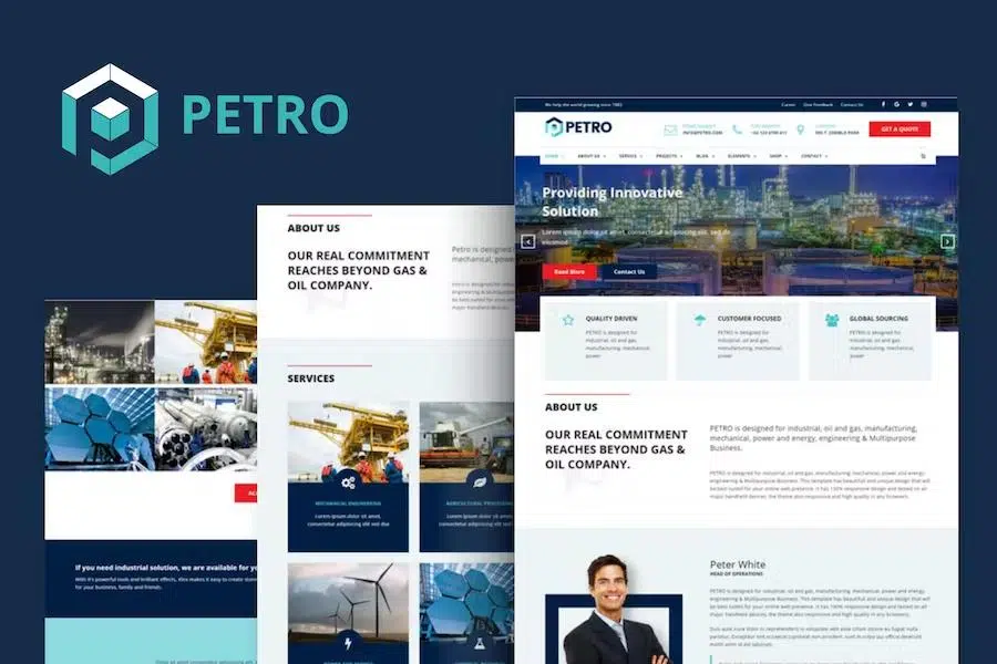 Petro – Industrial HTML Template