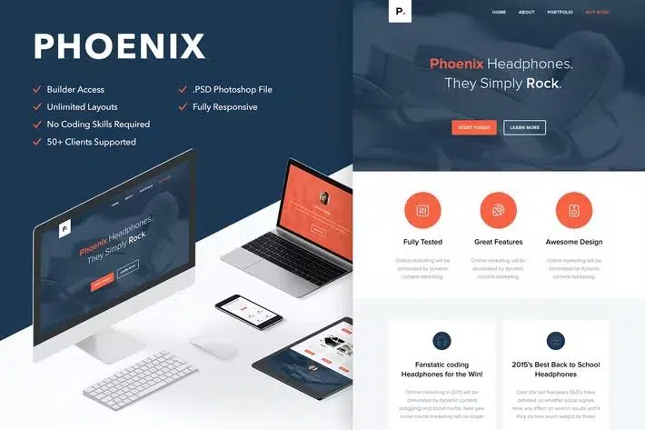 Phoenix – Responsive Email + Themebuilder Access