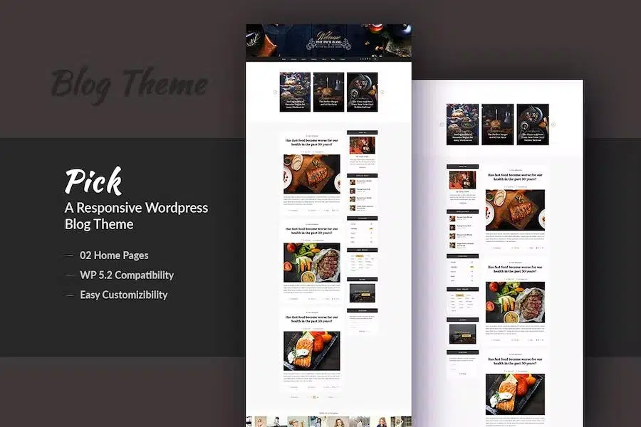 Pick – A Responsive WordPress Blog Theme