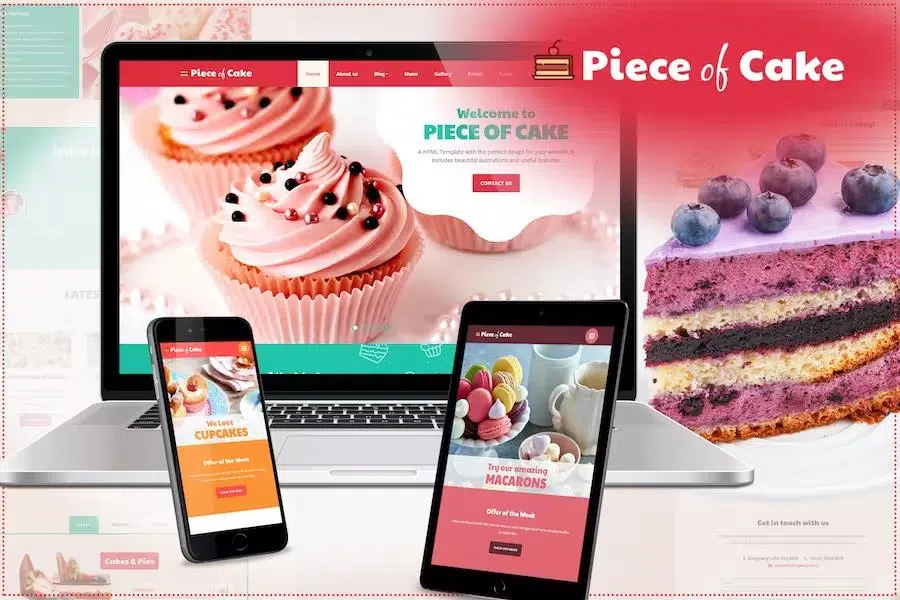 Piece of Cake – Responsive HTML5 Template