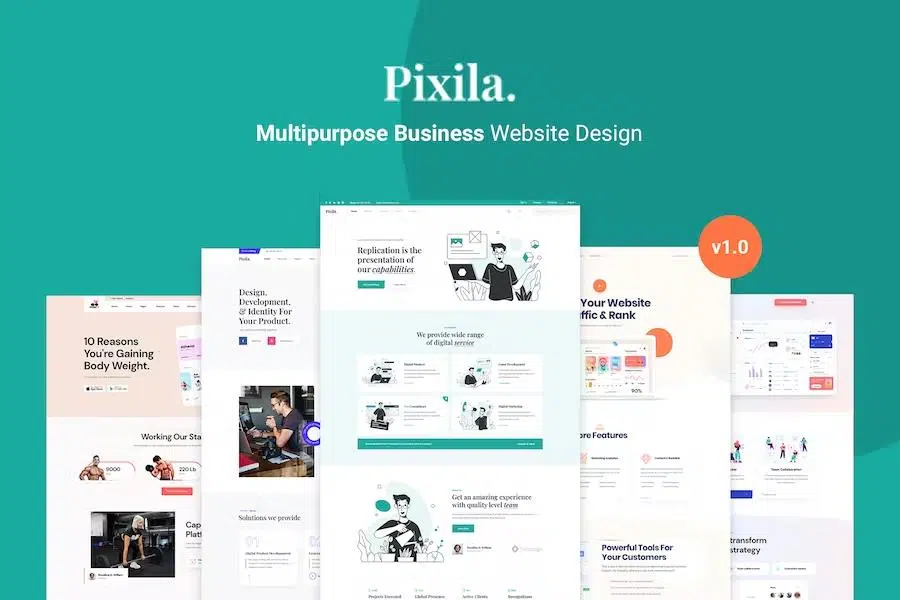 Pixila – Creative Multipurpose HTML Template