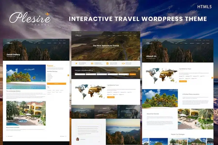 Plesire – Interactive Travel Template