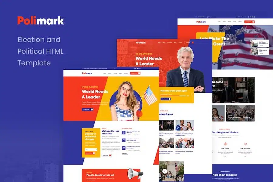 Polimark – Election and Political HTML Template