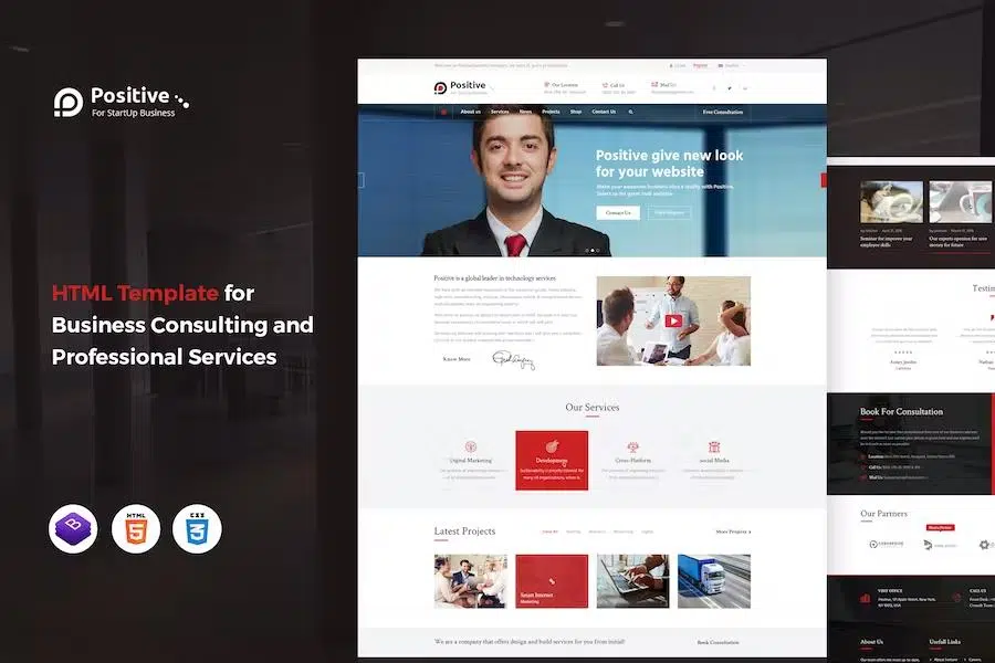 Positive – Consulting and Professional Services HTML Template