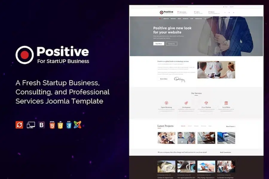 Positive – Startup Business Joomla Template