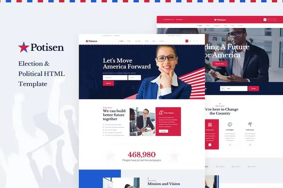 Potisen – Election & Political HTML Template