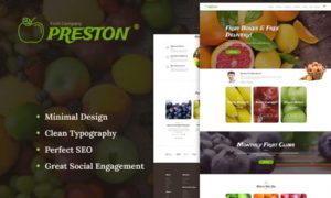 Preston – Fruit Company & Organic Farming WordPress Theme