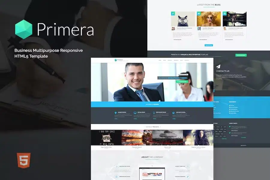 Primera – Business Multipurpose Responsive HTML5 Template