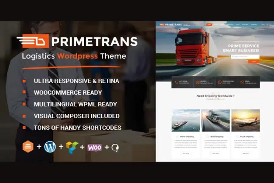 PrimeTrans – Logistics HTML Template