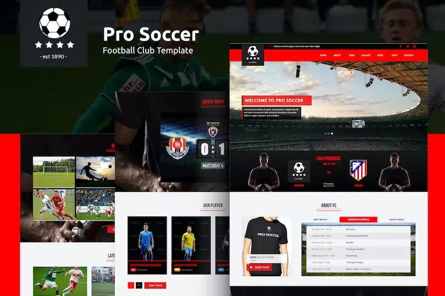 Pro Soccer – Football Club Template