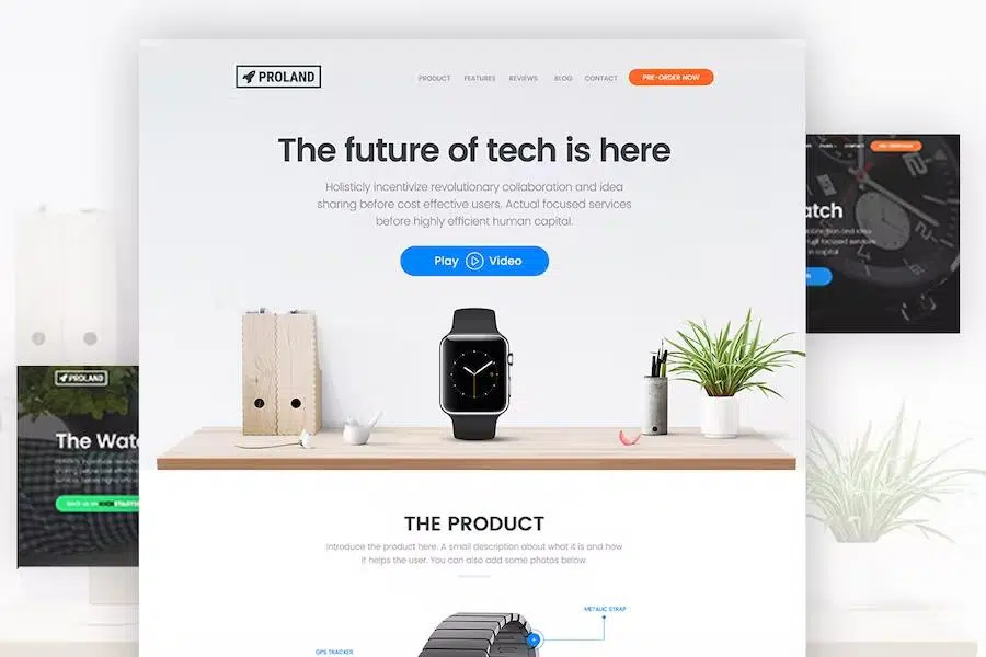 Product Landing Page Template – Proland