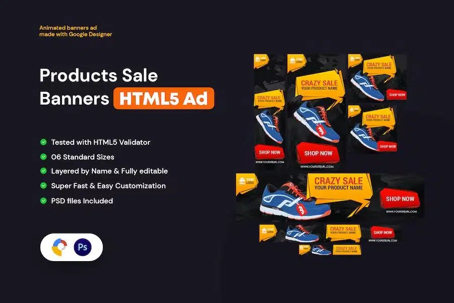 Product Sale Banners HTML5 Ad