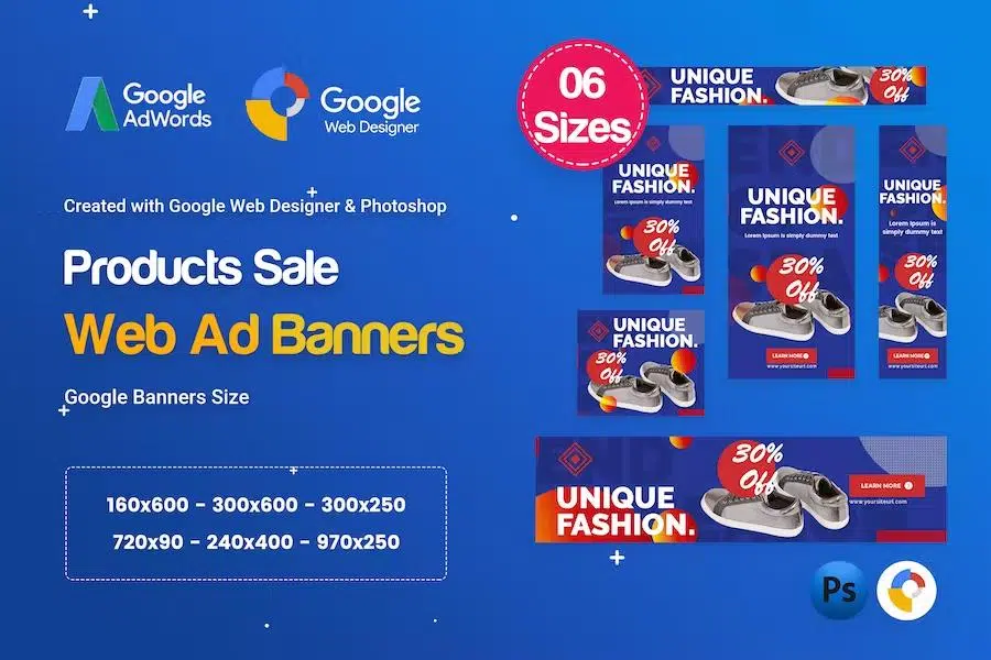 Product Sale Banners HTML5 D51 Ad – GWD & PSD