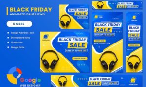 Product Sale Black Friday HTML5 Banner Ads GWD