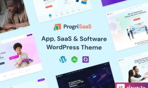 ProgriSaaS – Creative Landing Page WordPress Theme
