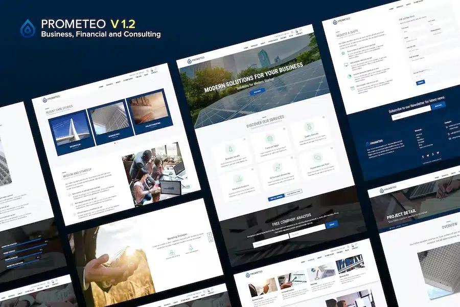 Prometeo – Business and Financial Site Template