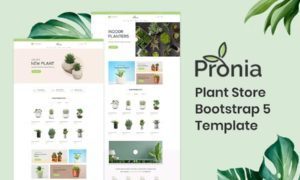 Pronia – Plant Store Bootstrap 5 Template