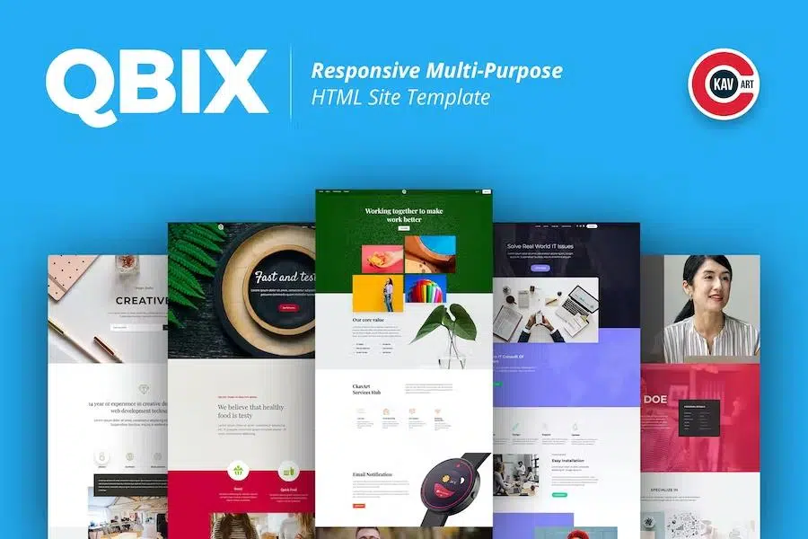 Qbix – Responsive Multi-Purpose HTML Site Template