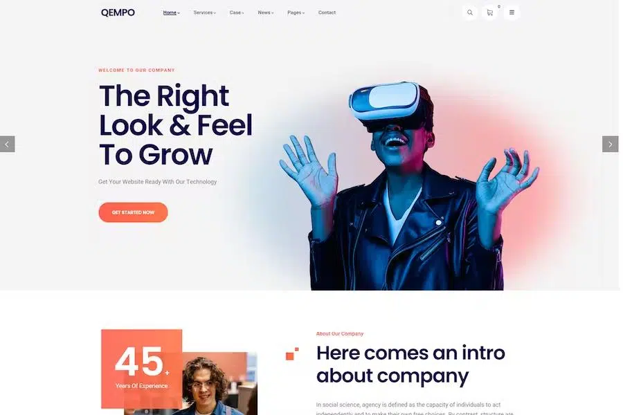 Qempo – Digital Agency Services WordPress Theme