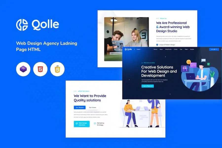 Qoll – Web Design Agency HTML Template