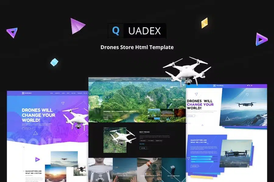 Quadex – Drones Store Html Template