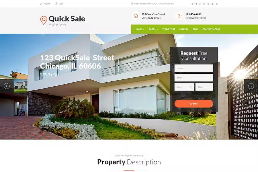 Quick Sale – Real Estate HTML Theme