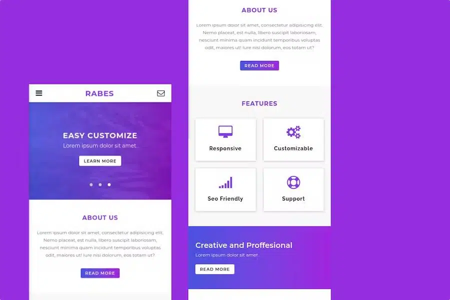 Rabes – A Clean Mobile Template