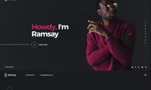 Ramsay – Creative Personal Onepage HTML Template