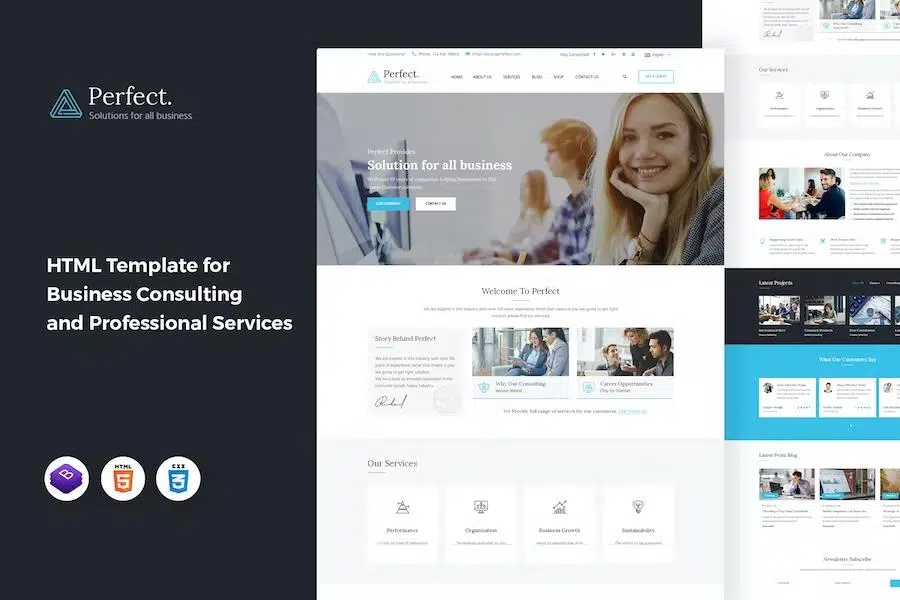 Ranbron – A Perfect Business Consulting HTML Template