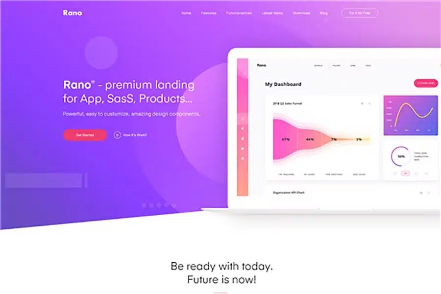 Rano – Landing Page HTML Template