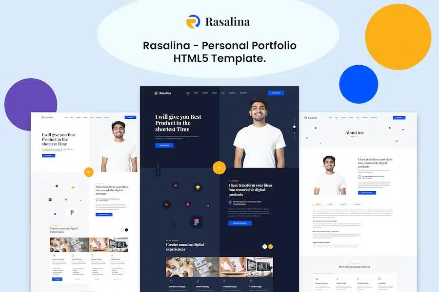 Rasalina – Personal Portfolio HTML5 Template