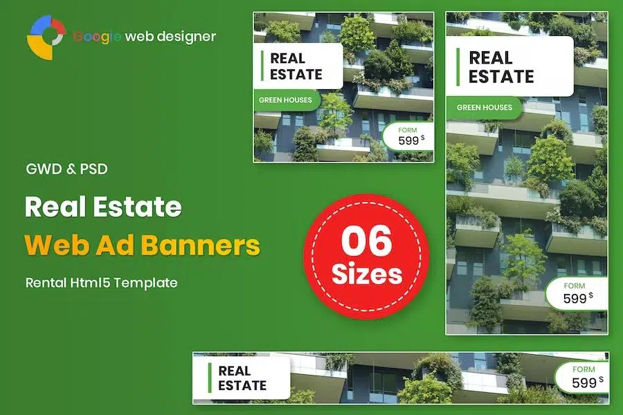 Real Estate Banners Google Web Designer