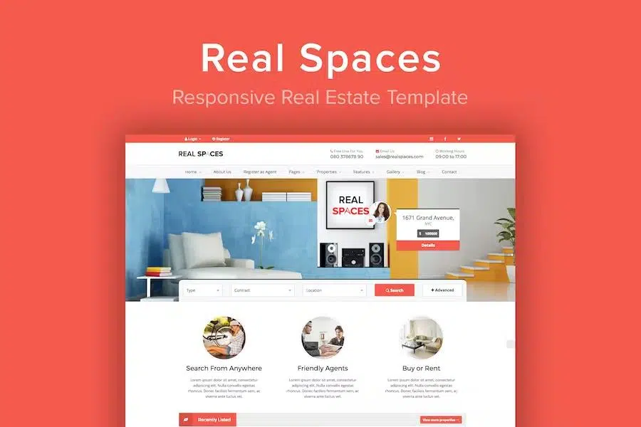 Real Spaces – Responsive Properties Directory Template