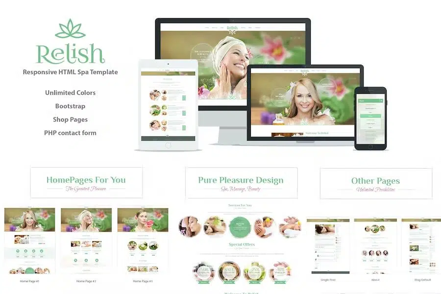 Relish – Spa Salon HTML Template