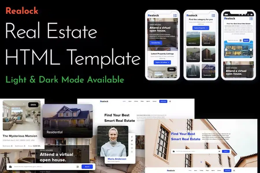 Relock – Creative Real Estate One Page HTML Template