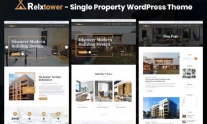 Relxtower – Single Property WordPress Theme