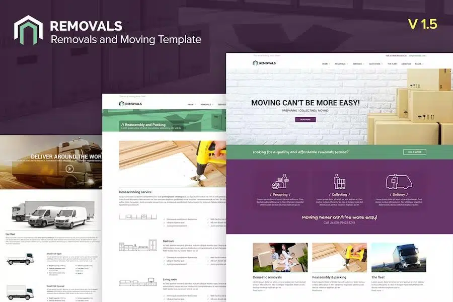 Removals – Moving Site template