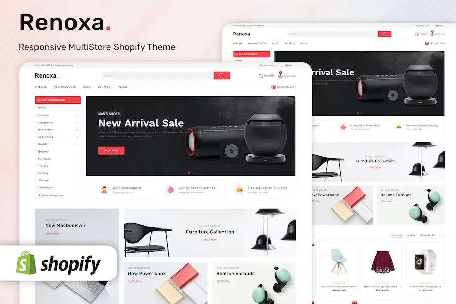 Renoxa Multipurpose E-commerce Shopify Template