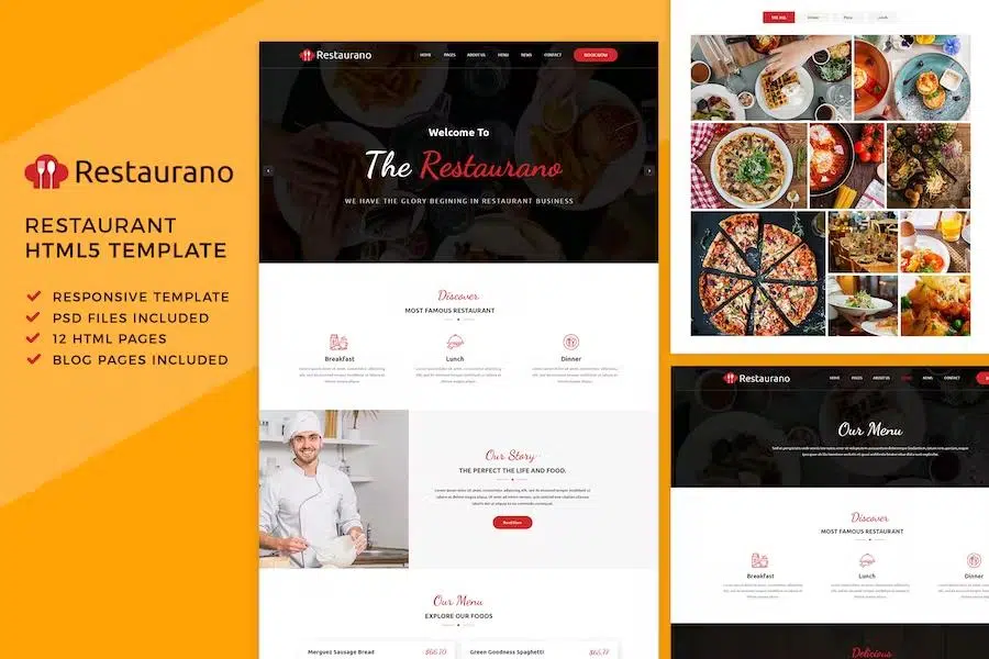 Restaurano – Restaurant HTML Template