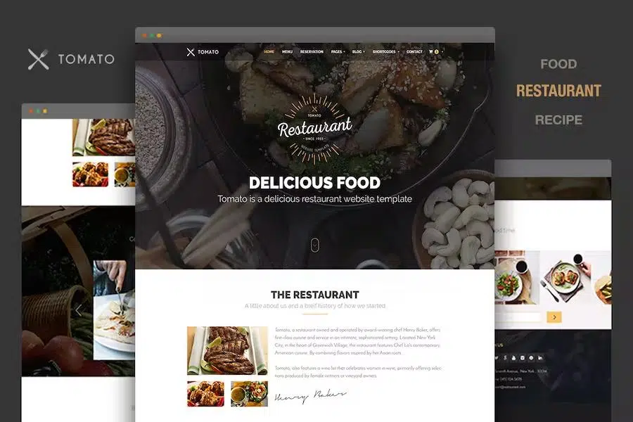 Restaurant Website Template – Responsive HTML5