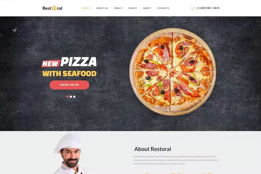 Restoral – Food & Restaurant HTML Responsive Bootstrap 4 Template