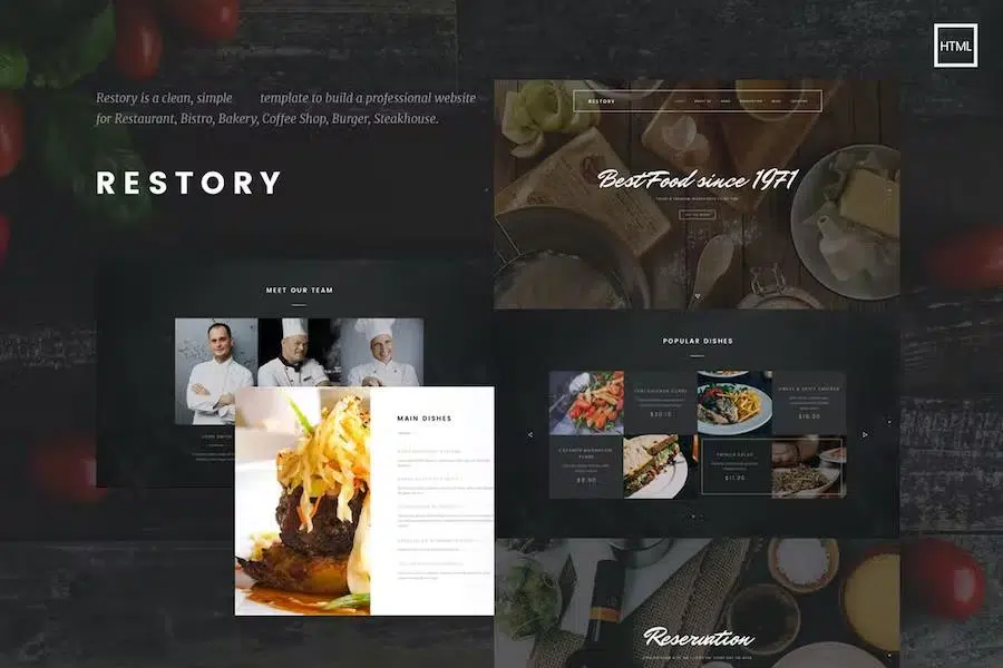 Restory – Restaurant & Cafe HTML5 Template