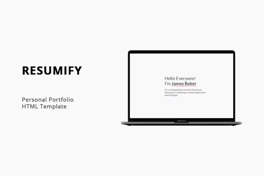 Resumify – Personal Portfolio HTML Template