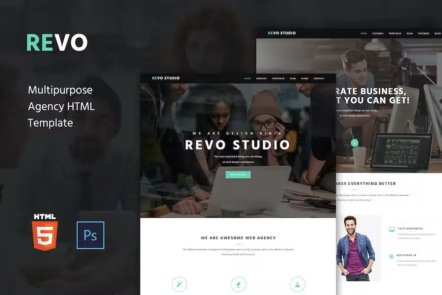 Revo Studio – Multipurpose Landing Page