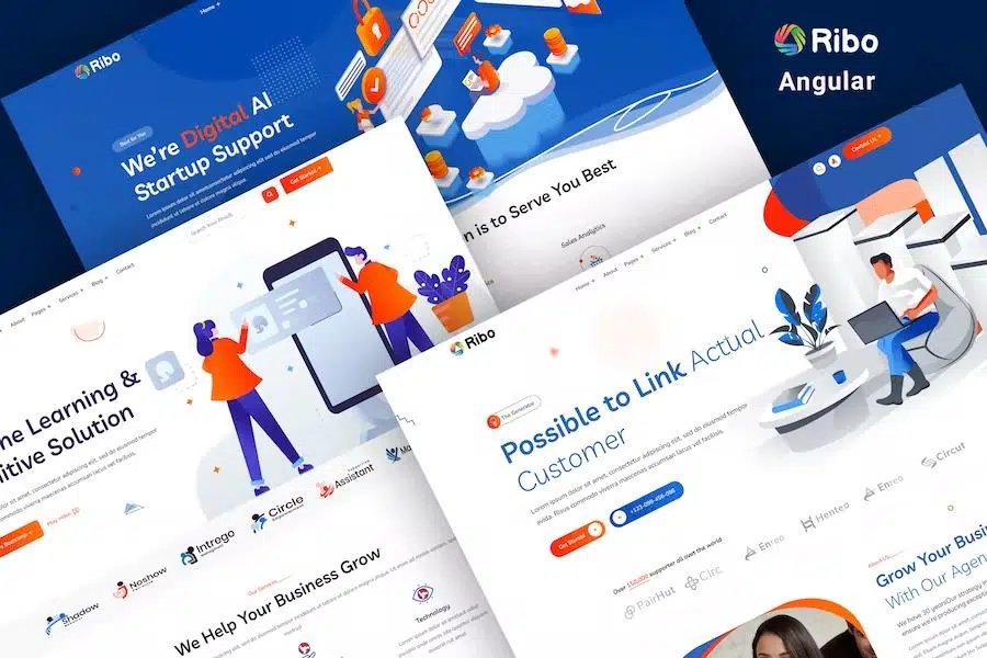 Ribo – IT & SEO Marketing Agency Angular 14 Template