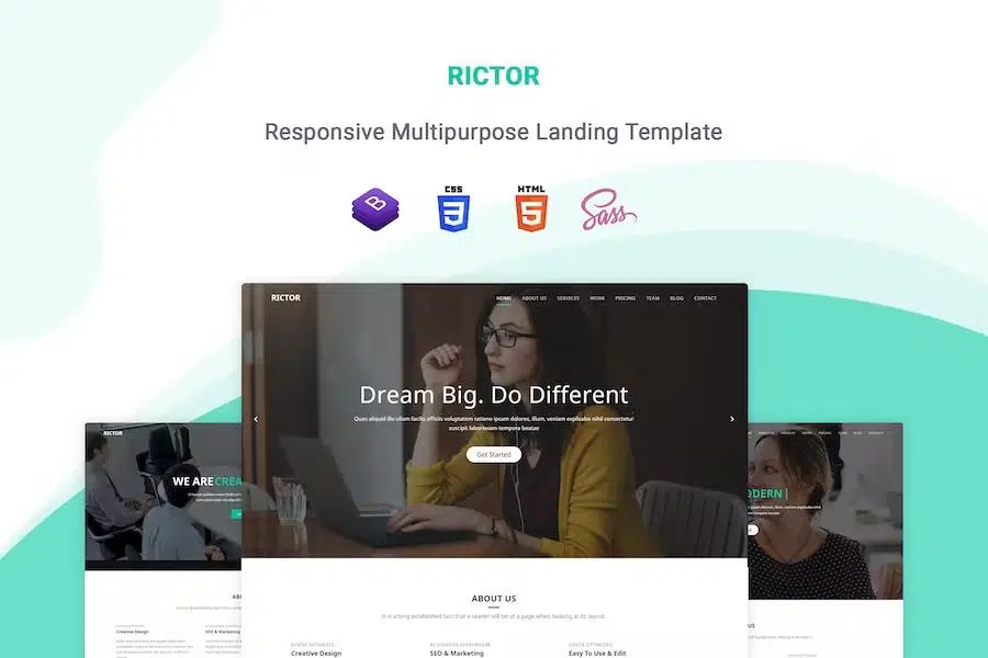 Rictor – Responsive One Page Multipurpose Template