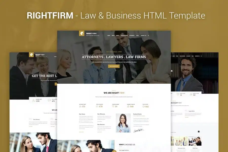 RIGHTFIRM – Law & Business HTML Template