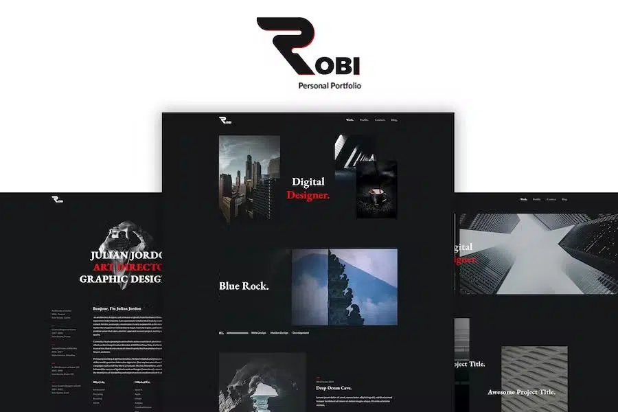 Robi – Creative and Personal Portfolio HTML5 Template