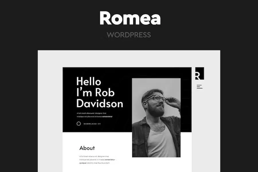 Romea – Personal Portfolio WordPress Theme